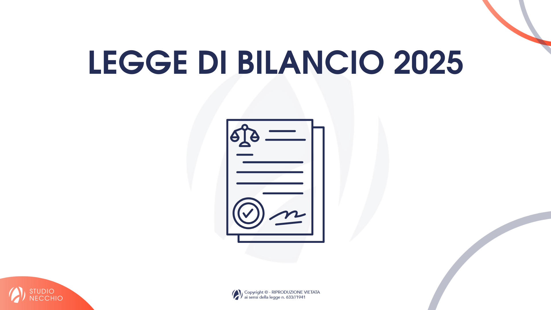 LEGGE DI BILANCIO 2025 - Studio Necchio